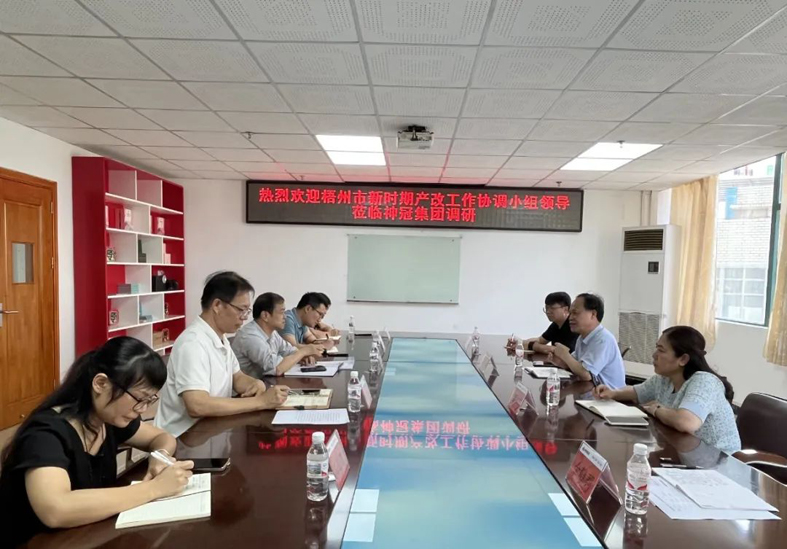 【產(chǎn)改工作進(jìn)行時】謝善高到廣西神冠膠原生物集團(tuán)有限公司調(diào)研產(chǎn)業(yè)工人隊(duì)伍建設(shè)改革工作情況