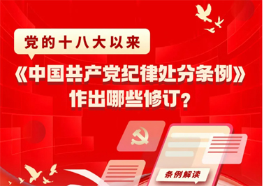 黨的十八大以來，《中國共產(chǎn)黨紀(jì)律處分條例》作出哪些修訂？